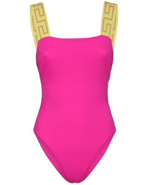 versace bathing suit pink|versace bathing suit women.